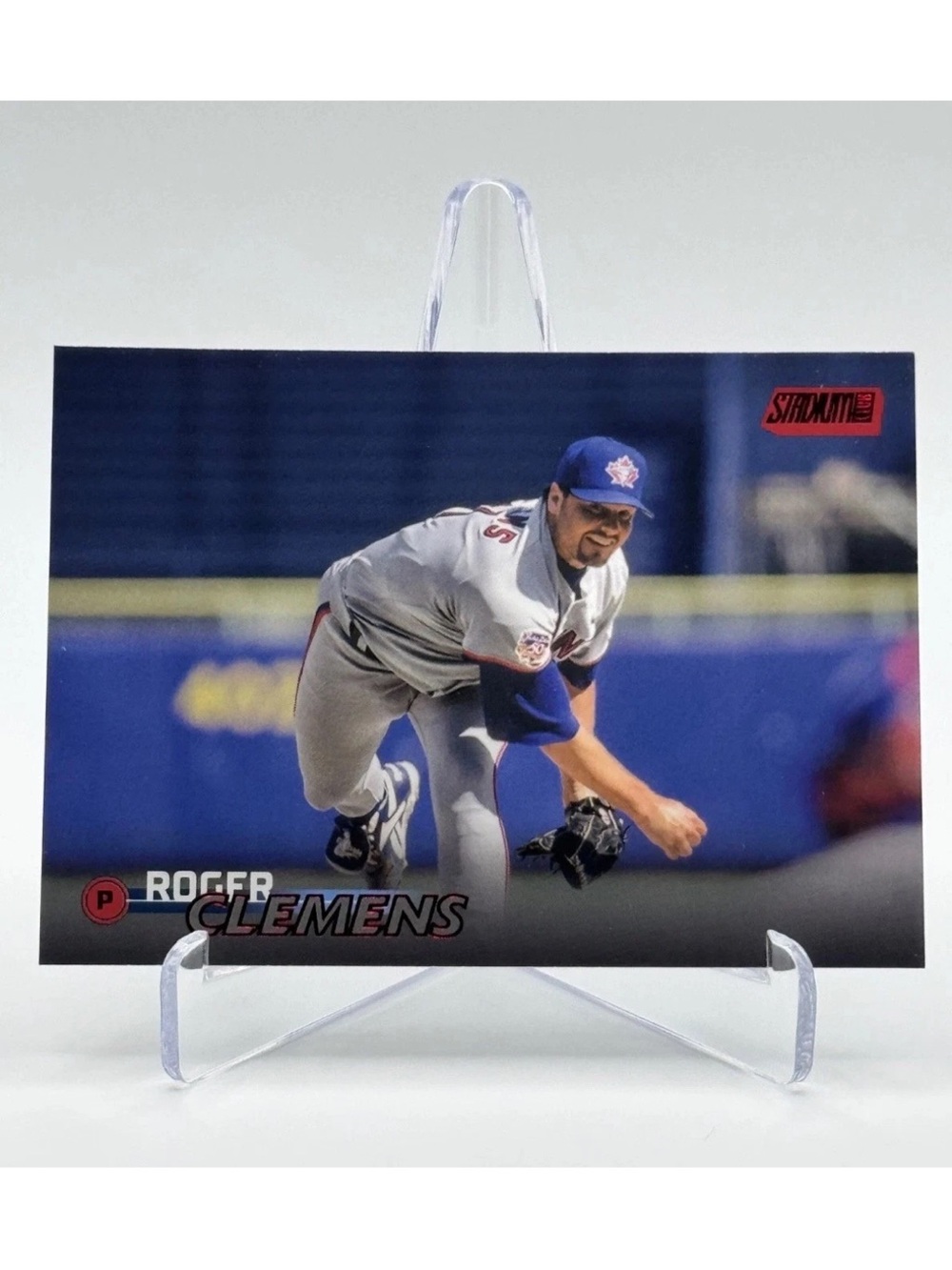 Roger Clemens 2023 Topps Stadium Club Red Foil Toronto Blue Jays Baseball Card